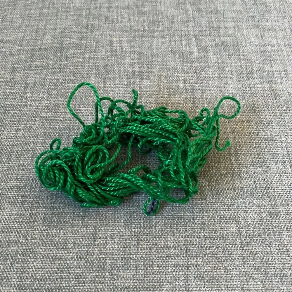 Green Needlepoint Thread Yarn